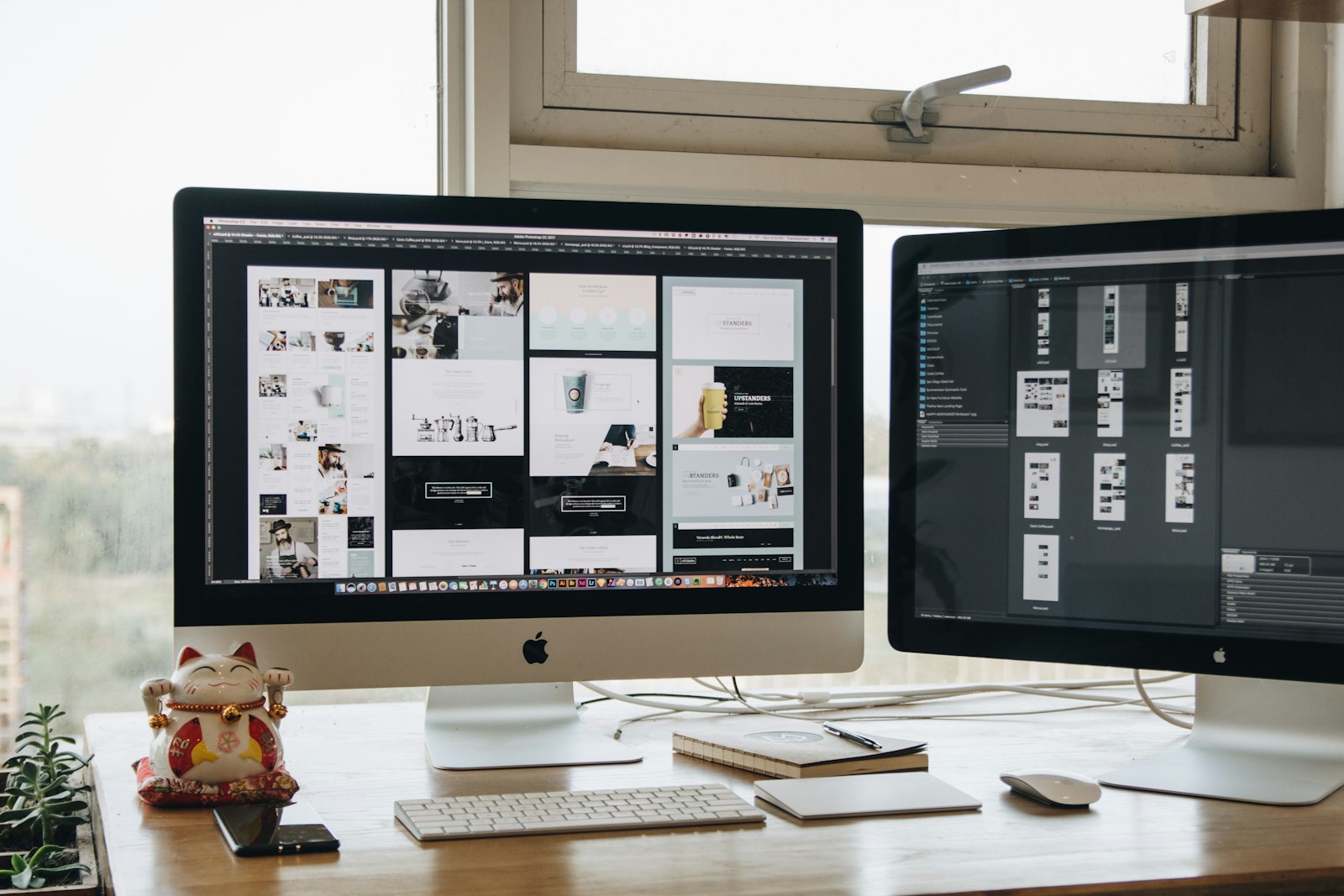 Web design studio desk — Pioneer Vision Consulting