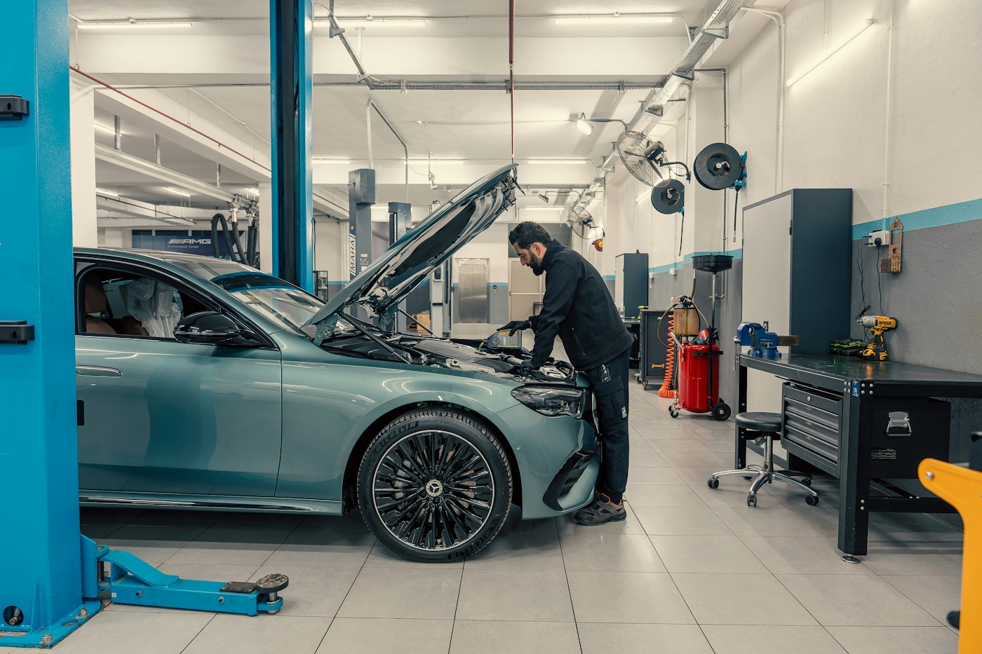 Mechanic at work