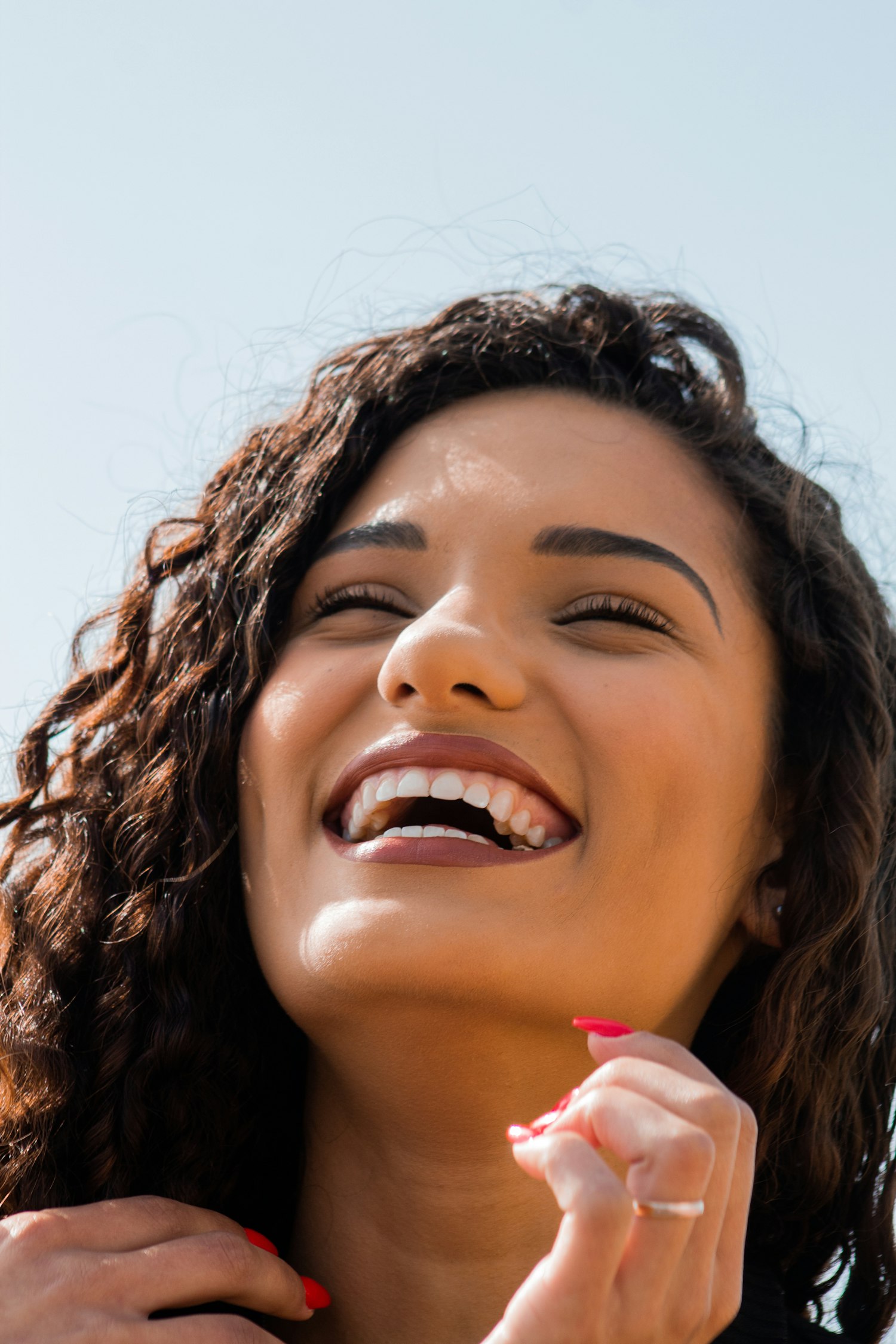 Happy patient with a bright smile
