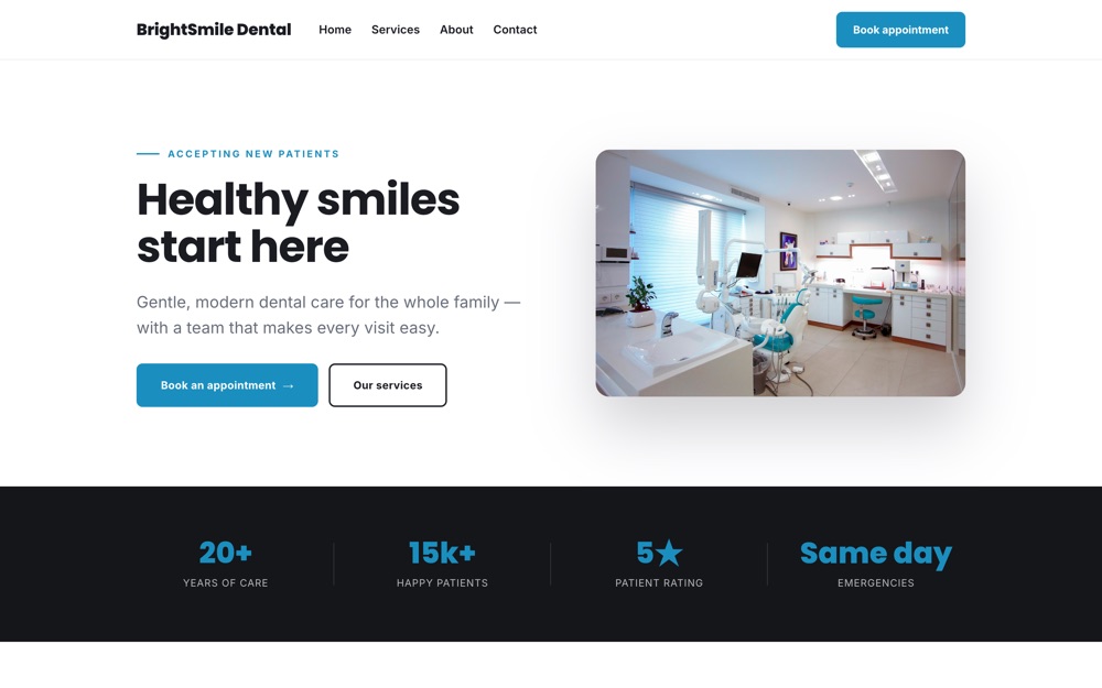 Dental / Medical website template